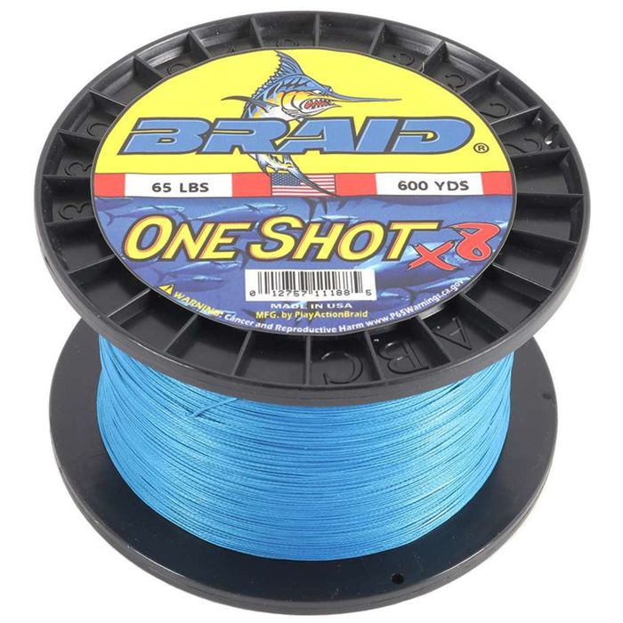 Плетёный шнур PlayAction Braid Products Playaction Braid One Shot Solid Braided Line (600