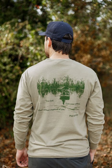 Рыболовная рубашка Duck Commander Phil Sketch Long Sleeve Tee