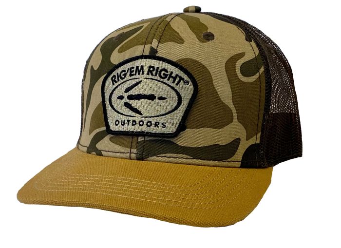 Головной убор Rig'Em Right Old School Camo Hat-Turkey Logo