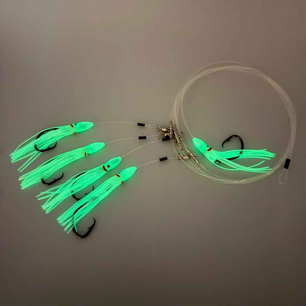 Готовая оснастка Capt. Harry's Products Capt. Harry's 5 Hook Tile Fish Glow Deep Dropping