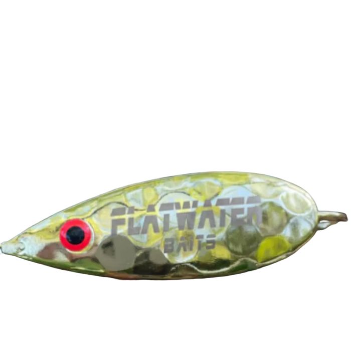 Колеблющаяся блесна Flatwater Baits - Get Hammered Gold Hammer Weedless Spoon W/Rattle and