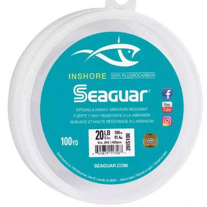 Леска Seaguar Saeguar Inshore Fluorocarbon Leader 20LB 100YDS