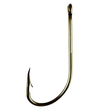 Крючки EAGLE CLAW Plain Shank Straight Eye Offset Hook - Bronze