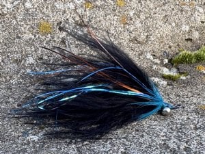 Материал для вязания мушек Solitude Fly Reverse Marabou - Black Blue
