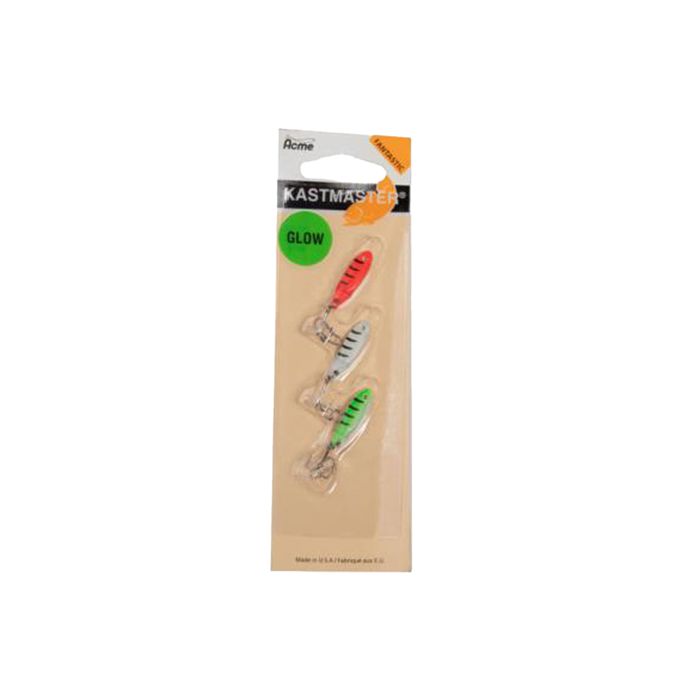 Зимняя приманка Acme Tackle Company KASTMASTER Tiger Glow Ice Fishing Spoon Assortment