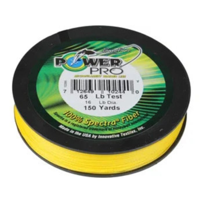 Плетёный шнур PowerPro Braided Spectra Fishing Line (150 yd Spools)