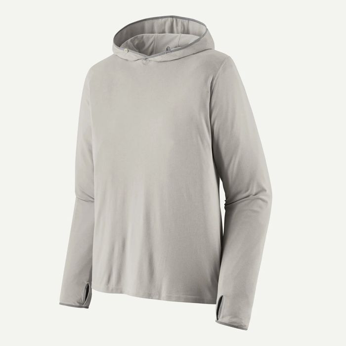 Рыболовная рубашка Fly Fish Food Logo - Patagonia Men's Tropic Comfort Natural Sun Hoody