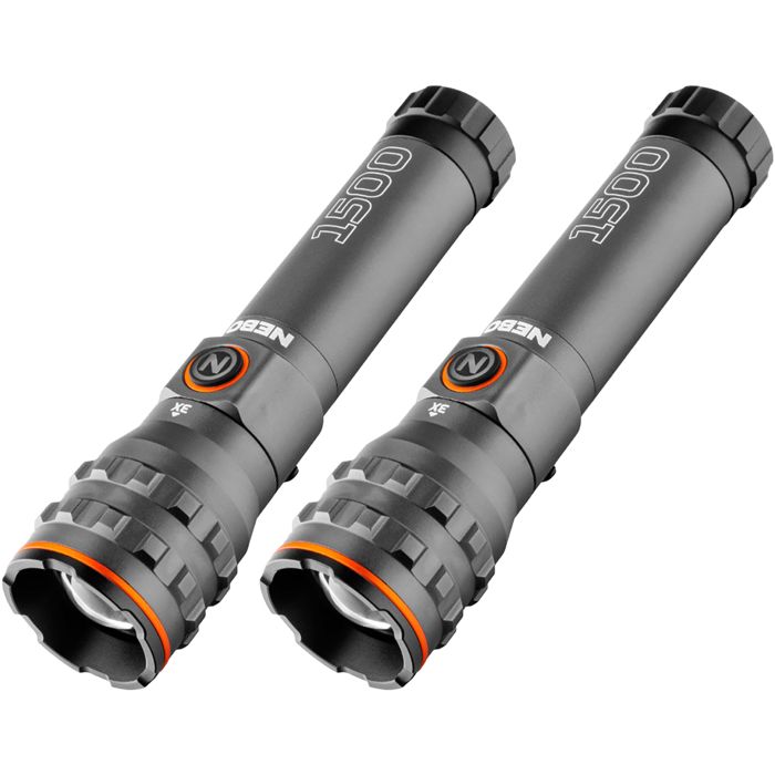 Фонарь NEBO 1500 2 Pack Flashlights - Black
