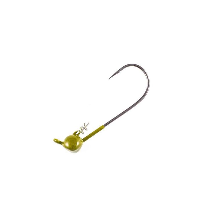 Джиг-головки Owner Hooks Shaky Head Jig - Green Pumpkin, 1/8oz