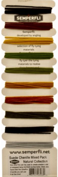Материал для вязания мушек Semperfli Suede Chenille Mixed Pack