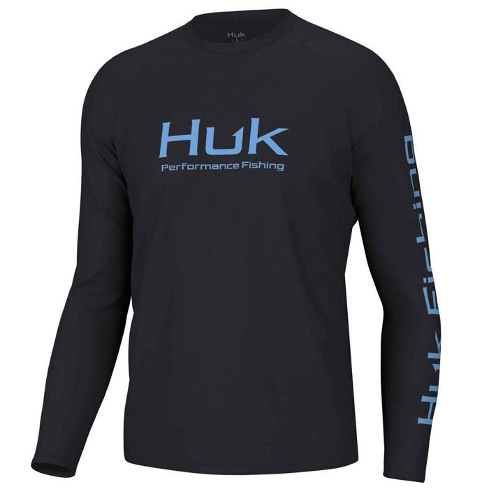 Рыболовная рубашка Huk Men's Vented Pursuit Long Sleeve Fishing Shirt - Black - L
