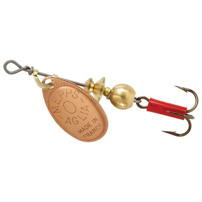 Вращающаяся блесна Mepps Lures Mepps Aglia Inline Spinner - Copper, 1/2oz