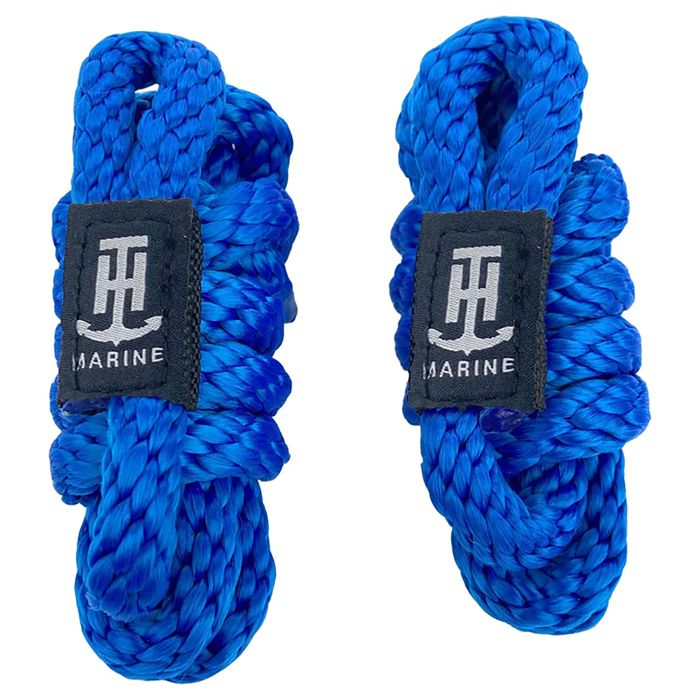 Трос для кранца T-H Marine TH Marine Solid Braid MFP Fender Lines - Blue, 3/8 x 5ft