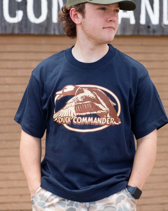 Рыболовная рубашка Duck Commander Navy Crest Tee