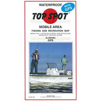 Походная посуда TOP SPOT, INC. Top Spot Fishing Map N222, Mobile Bay Area