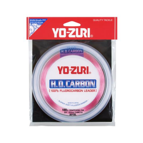 Поводковый материал YO-ZURI HD Disappearing Pink Carbon Leader - 100 yd