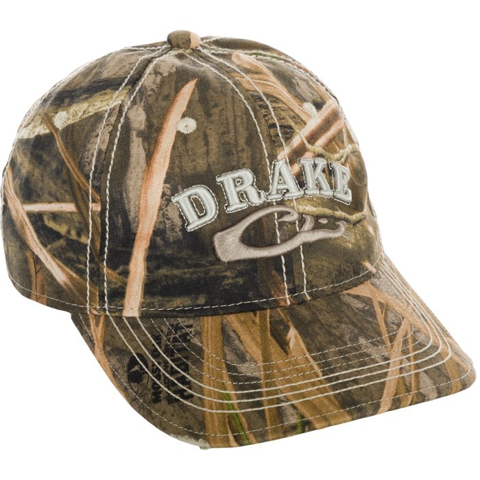 Охотничий камуфляж Distressed 6-Panel Ball Cap - Mossy Oak Shadow Grass Habitat / One Size
