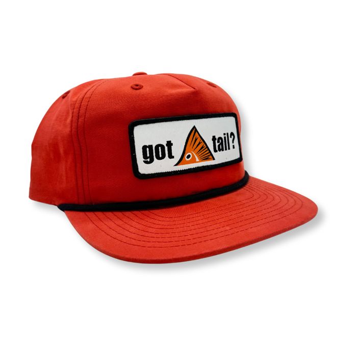 Головной убор Richardson Got Tail? Dark Orange and Black Rope Cap - Black Got Tail? Logo