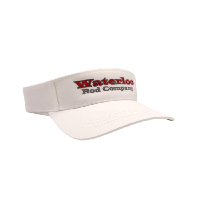 Головной убор Richardson Waterloo White Visor - Original Logo - Red and Gray
