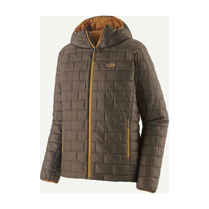 Непромокаемая одежда Patagonia - Men's Nano Puff Fitz Roy Trout Jacket - Otter Brown