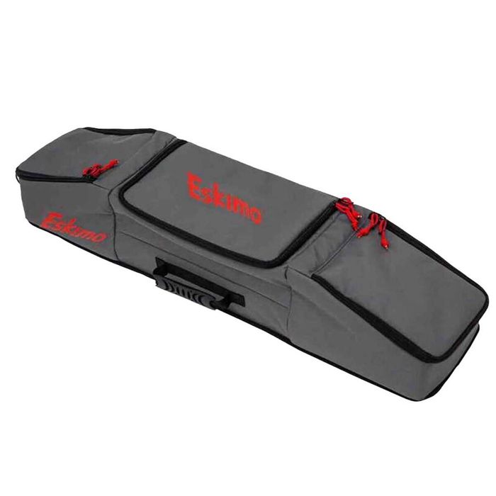 Сумка для удочек Eskimo Rod Locker Ice Fishing Rod & Reel Gear Bag - Red/Grey, 32in