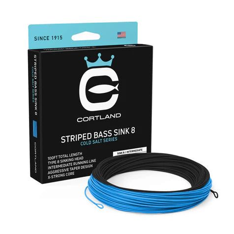 Нахлыстовый шнур Cortland Cold Salt Series Striped Bass Sink 8 Fly Line