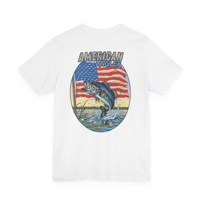 Рыболовная рубашка Printify American Angler Bass T-Shirt | Kenders Outdoors