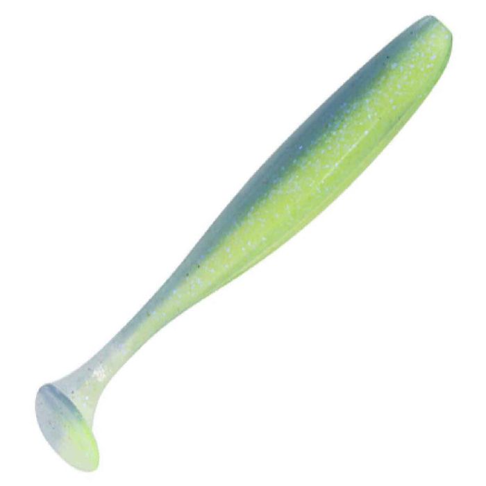 Силиконовая приманка Keitech Easy Shiner Soft Swimbait - Electric Blue and Chartreuse, 4in