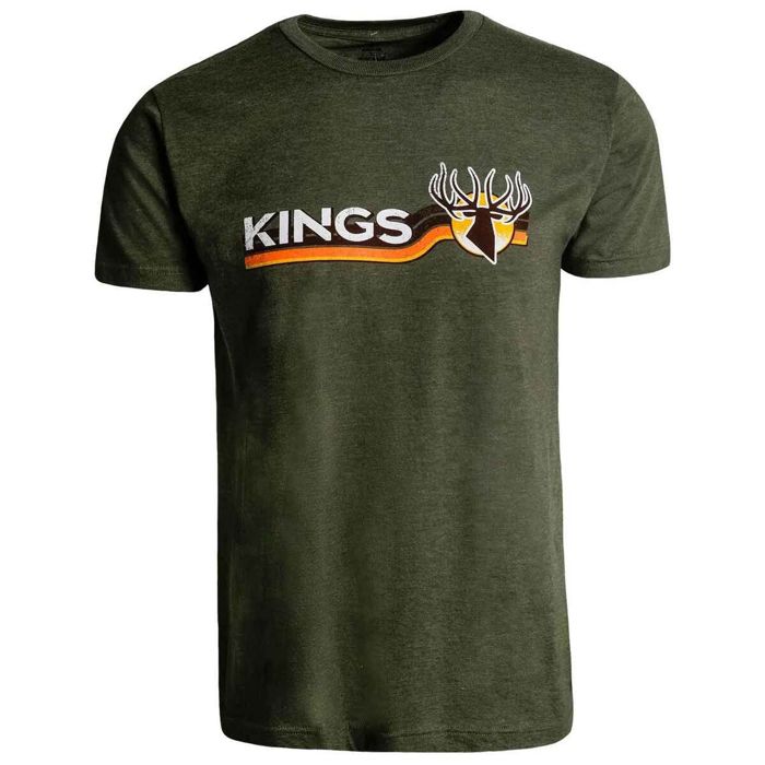 Рыболовная рубашка Kings Camo Men's Elk Ribbon Short Sleeve Casual Shirt