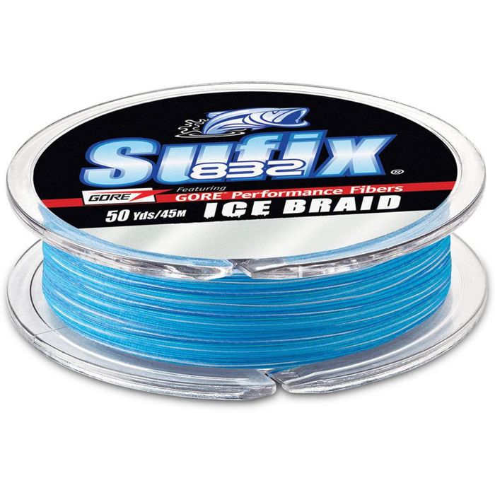 Плетёный шнур Sufix 832 Advanced Braid Ice Fishing Line - Ice Camo, 4lb, 50yds
