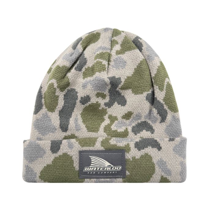 Головной убор Waterloo Rods Waterloo Marsh Duck Camo Beanie - Tails Up