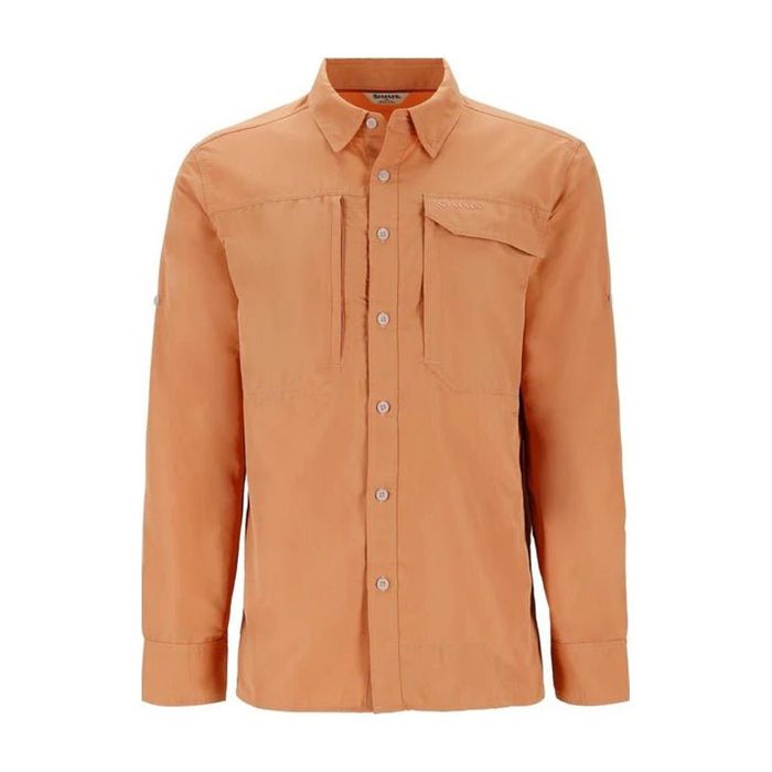 Рыболовная рубашка Simms Men's Guide Fishing Shirt - Orange Maple