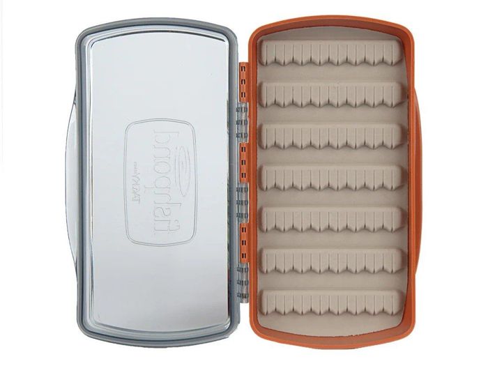 Коробка для мушек Fishpond Tacky Pescador Fly Box - Medium - Burnt Orange & Clear