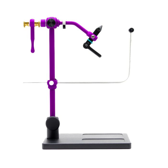 Тиски для вязания мушек J. Stockard Fly Fishing Traveler 2600 Vise - Purple Anodized