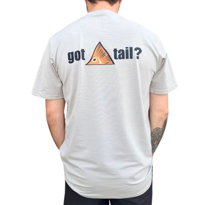 Рыболовная рубашка Waterloo Rods Got Tail? Driftwood Short Sleeve Tee