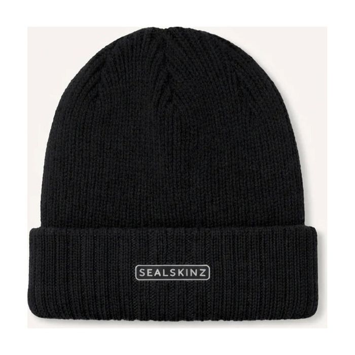 Головной убор Sealskinz- Bacton Waterproof Cold Weather Roll Cuff Beanie Hat - Black