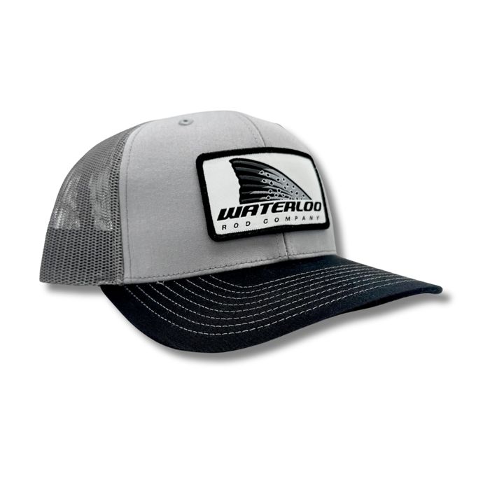 Головной убор Waterloo Rods Waterloo Grey/Charcoal/Black Cap - Trout Tails Up