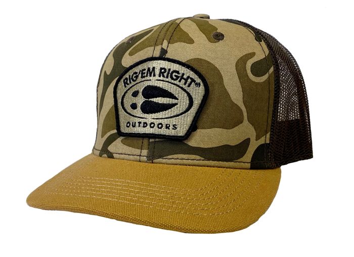 Головной убор Rig'Em Right Old School Camo Hat- Hoof Logo