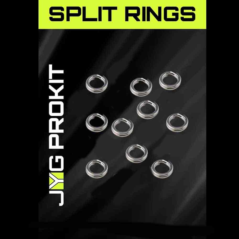 Вертлюги и застёжки JYG ProFishing JYG 5MM Split Rings 10PK