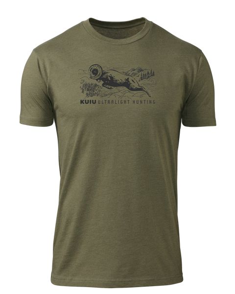 Рыболовная рубашка KUIU Ram T-Shirt | Military Green