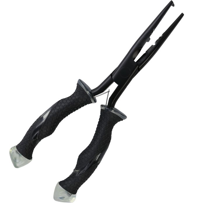 Плоскогубцы рыболова Cuda 8" Titanium Needle Nose Split Ring Pliers - Mark Zona Series