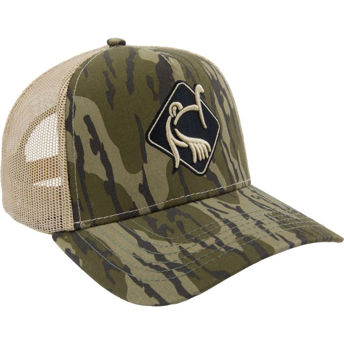 Охотничий камуфляж LOST Hat X Ol Tom Easy 5-Panel Trucker Cap - Mossy Oak Bottomland / One