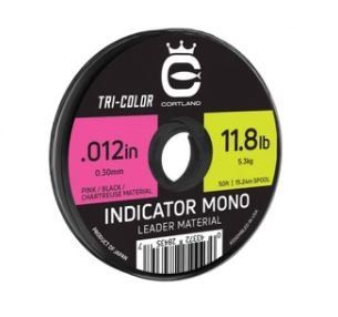 Монофильная леска Cortland Spooled Indicator Mono - Tri Colored