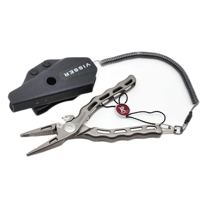 Плоскогубцы рыболова Visser Reels Visser Titanium Pliers with Kydex Sheath