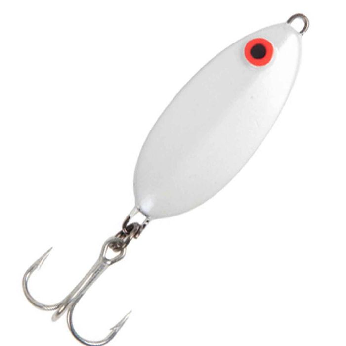 Колеблющаяся блесна Bomber Slab Jigging Spoon - White, 7/8oz