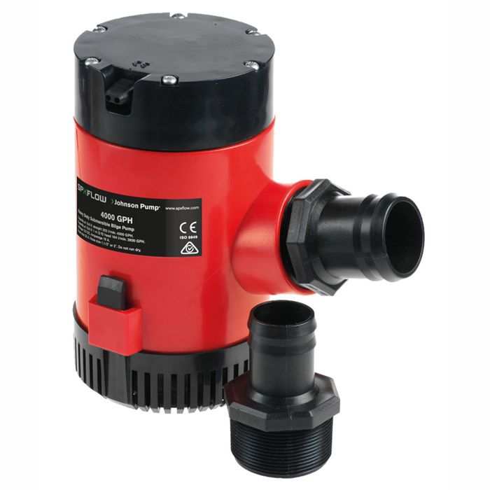 Лодочная электрика Johnson Pump Bilge Pump, Submersible; 4000 Gallon Per Hour