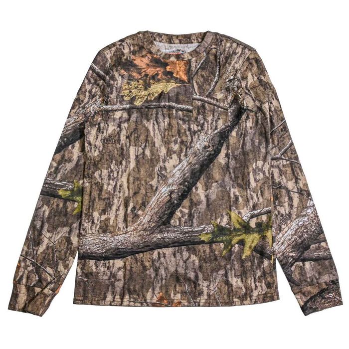 Рыболовная рубашка Rustic Ridge Youth Mossy Oak Country Roots Cotton Long Sleeve Hunting S