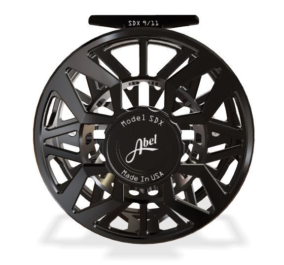 Нахлыстовая катушка Abel SDX 9/11 Fly Reel - Ported Gloss Black XL Platinum Handle
