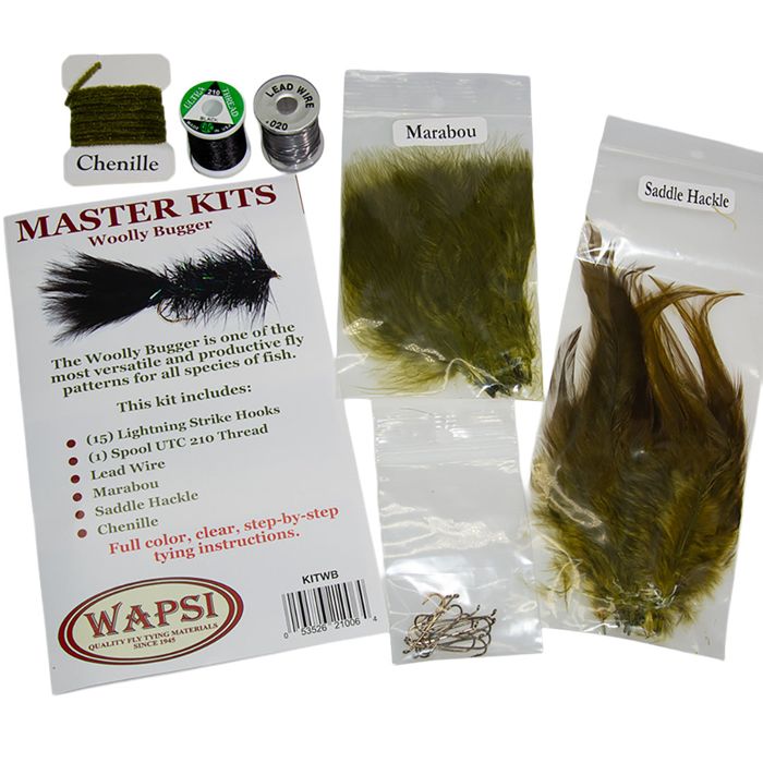 Мушки Wapsi Fly Woolly Bugger Fly Tying Kit