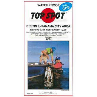 Походная посуда TOP SPOT, INC. Top Spot Fishing Map N225, Destin To Panama City Area
